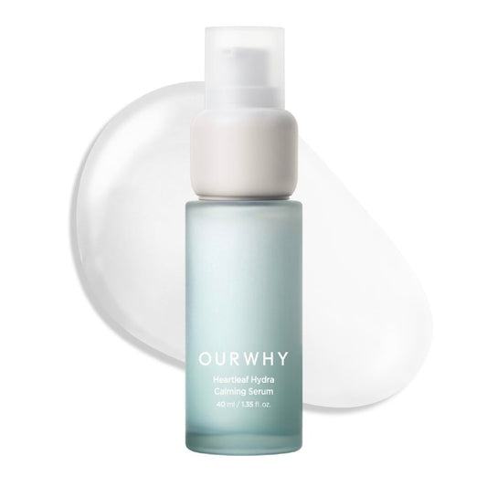 OURWHY Heartleaf Hydra Calming Serum (1.35fl oz) - Soothing & Hydrating Serum for Sensitive Skin. With Heartleaf Extract, Hyaluronic Acid & Panthenol