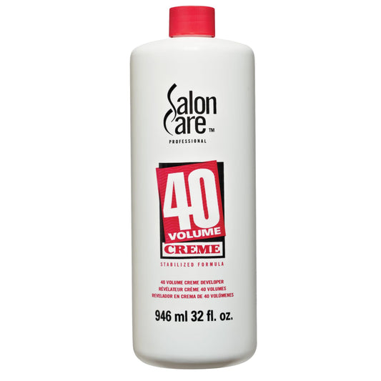Salon Care 40 Volume Creme Developer, Strong Lift Formula, Easy to Handle Cream Consistency, Can Be Used as a Bleach Booster, 16 oz