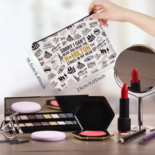 WCGXKO American Musical Makeup Bag Musical Theater Lover Gift for Musical Lovers (Hami Bag)