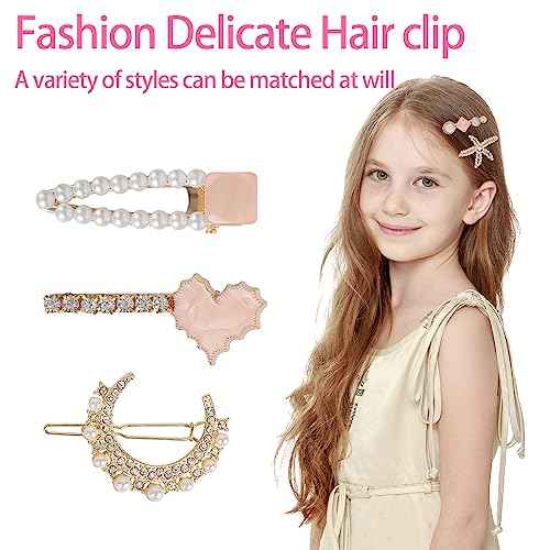 Hair Accessories for Girls£¬Teen Girl Gifts Including Jewelry Box/Hair Clips/Hair Barrettes/Hair Ties/Hair Bows£¬birthday gift for girls age 6 7 8-14£¨Cute Bear£©