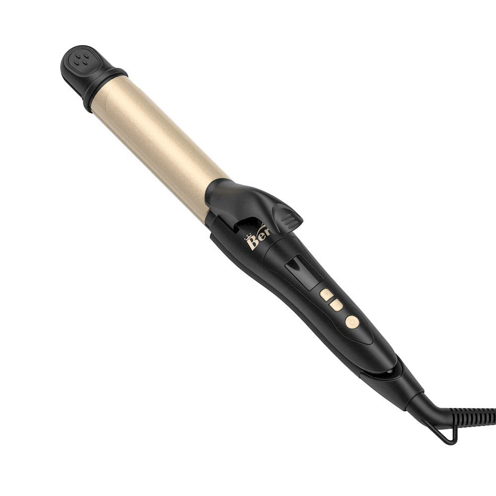 Berta 2 in 1 Hair Iron Professional Hair Straightener& Curler Iron, Ceramic 1.25 Inch Curling Iron, 275-425℉ Adjustable Temperature, Dual Voltage