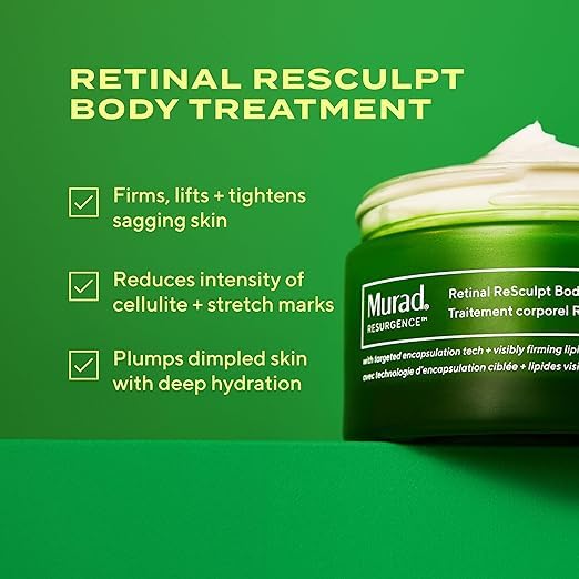 Murad Retinal ReSculpt Body Treatment | Firming Body Cream with Encapsulated Retinal & Shea - 5.0 Fl Oz