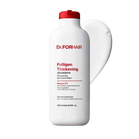Dr.FORHAIR Folligen Thickening Shampoo 16.9 oz | Biotin, Salicylic Acid & Rosemary | Anti-Breakage | Helps Reduce Hair Loss Due to Breakage | Volumizing for Fuller-Looking Hair