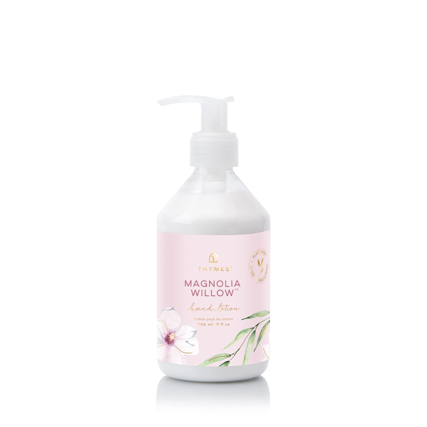 Thymes Moisturizing Hand Lotion for Dry Skin - Moisturizer for Beauty and Personal Care - Luxury Hand Lotion for Women & Men with Shea Butter & Aloe Vera (Magnolia Willow, 9 fl oz)