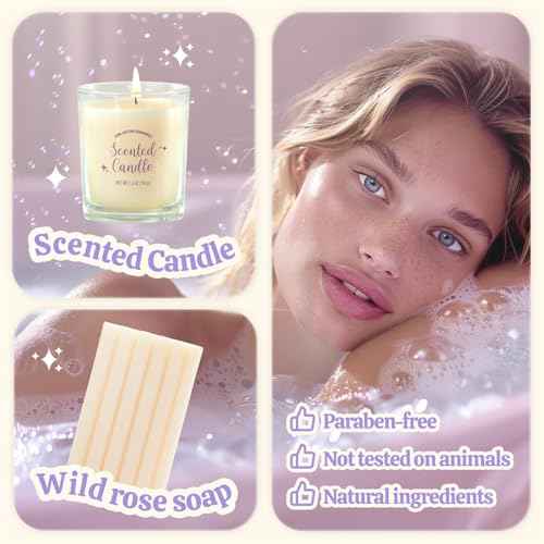 Gifts for Women, Bath and Body Gift Set for Women, Sister & Best Friends, Birthday Gifts for Women, 8 PCS Lavender Spa Gifts for Women, Christmas Gifts for Women