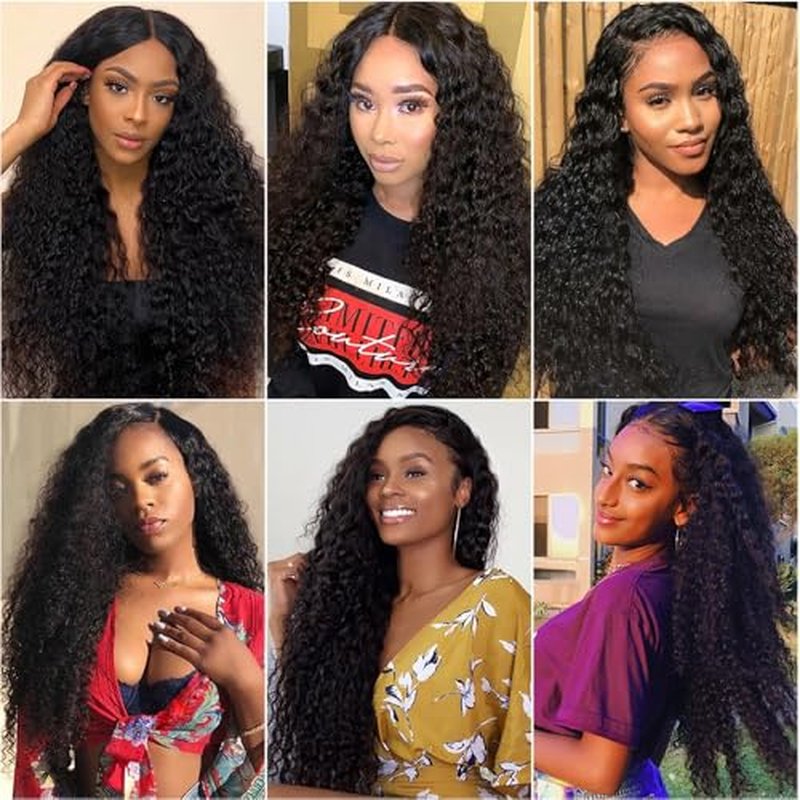 30 30 30 Inch Natural Black Color Raw Loose Deep Wave Bundles Human Hair Unprocessed Brazilian Virgin Hair Extensions