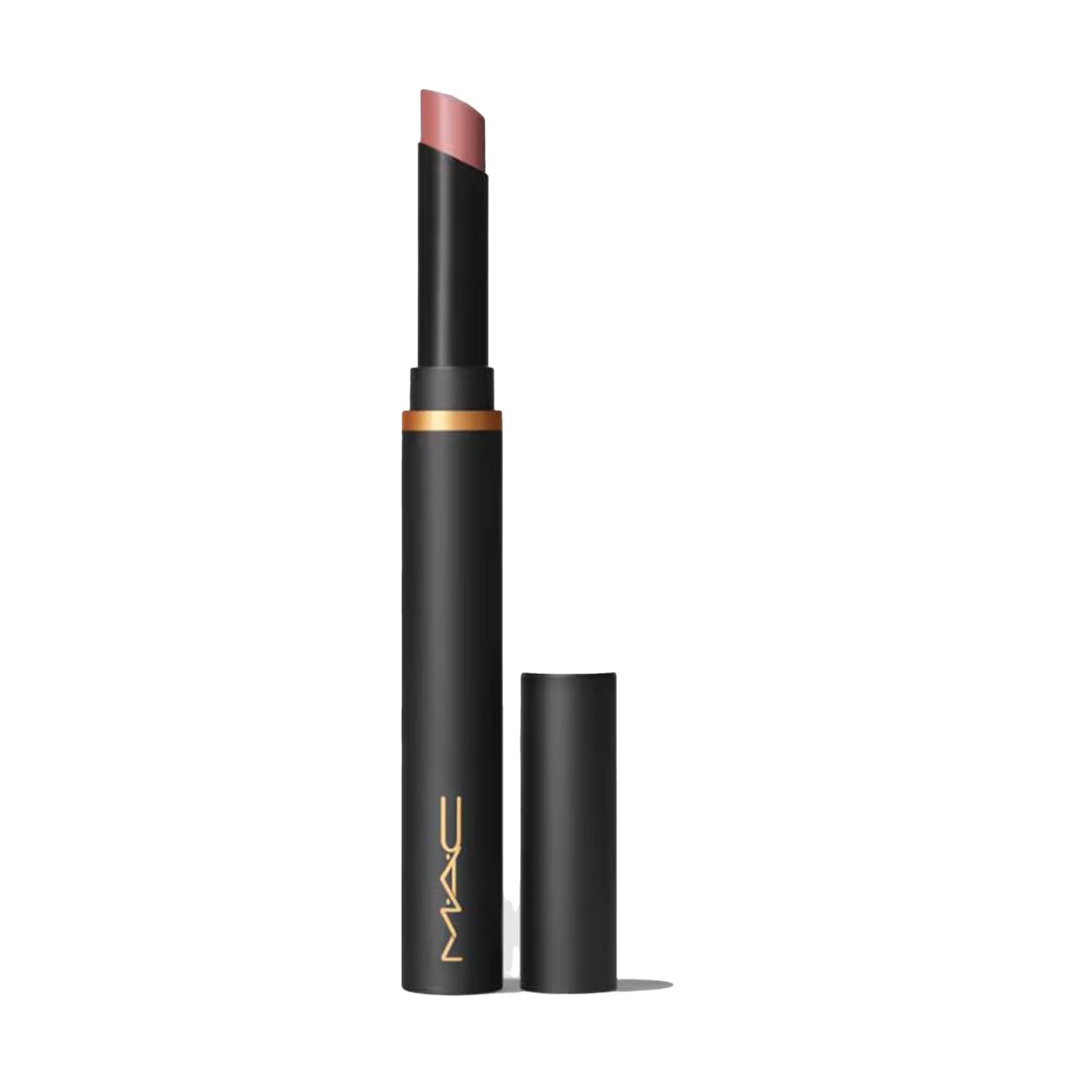 MAC Cosmetics Powder Kiss Velvet Blur Slim Stick Moisturising Matte Lipstick Shade Over the Taupe