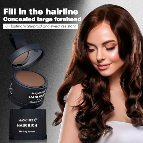 Alluria Waterproof Hairline Powder - Hair Rich Shading Powder for Women, Maycheer Hair Shadow, 30 Colors Magic Root Cover Up (Beige 22)