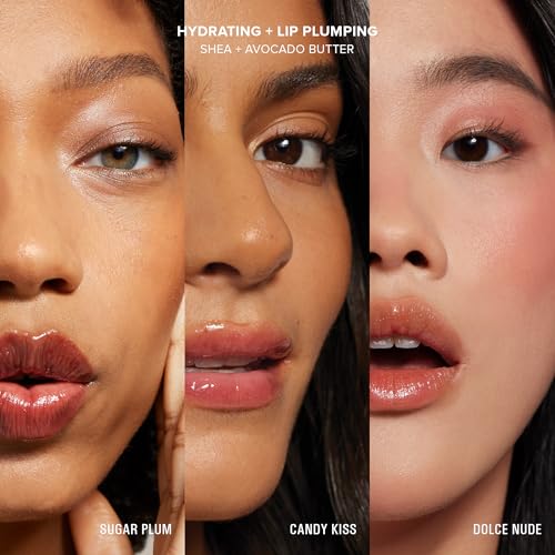 Nudestix Hydrating Peptide Lip Butter Tint Set ? 3-Piece Glossy Lip Balm Kit with Avocado, Shea Butter & Peptides | Plumping, Moisturizing Nude Lip Tints | Clean, Vegan & Cruelty-Free