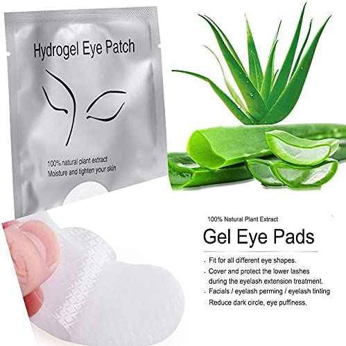 Chargenyang Eyelash Extension Gel Pads Kit - Lint Free False Eyelash Lash Extension Makeup Eye Gel Pads (200Pack)