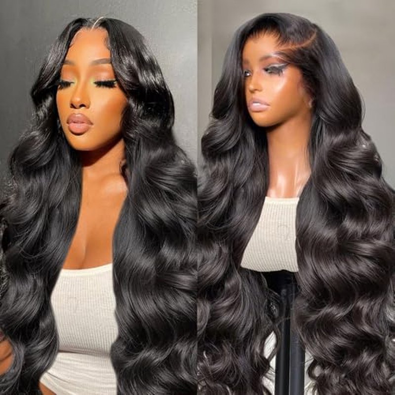 22Inch 13x6 Body Wave Lace Front Wigs Human Hair Pre Plucked With Baby Hair 200% Density Glueless Wigs for Women HD Transparent Lace Front Wigs with Natural Hairline