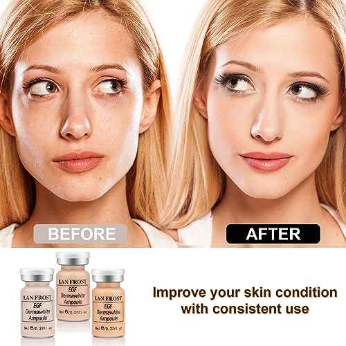 BB Facial Glow Starter Kit Hydration Serum Foundation Skincare Mix 0.27oz Hydration Ampoule and Essence Foundation 12 Vials Glow Pigment Skincare Kit (Mix color)