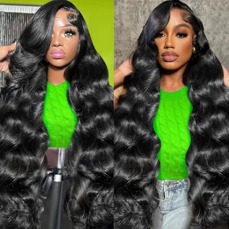 30 Inch Lace Front Wigs Human Hair Body Wave Frontal Wigs for Women 13x4 Glueless Lace Front Wigs Human Hair Body Wave 180 Density Pre Plucked