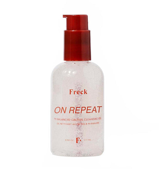 Freck Beauty ON REPEAT pH Balanced Cactus Cleansing Gel | Gentle Face Cleanser & Makeup Remover | Hydrating Daily Face Wash, Antioxidant-Rich Botanical Extract Blend | Alcohol-Free & Fragrance-Free