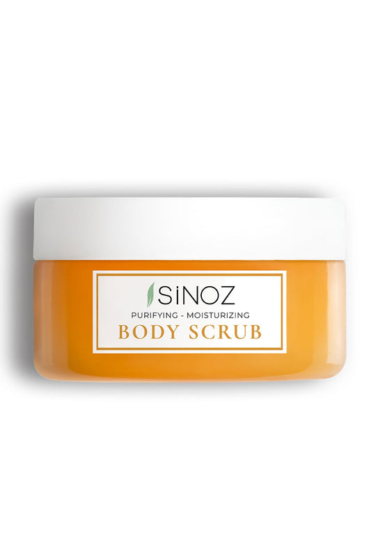 Sinoz Gold Aura Body Scrub | Gentle Exfoliating Treatment for Radiant, Smooth Skin | Removes Dead Cells & Impurities | Travel Size | 0.66 Ounce (Pack of 1)
