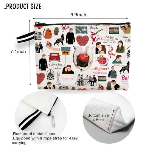 TV Show Makeup Bag, Edw Vampire Gift,Merchandise Cosmetic Bag, TV Show Inspired Gifts for Movie Fans Girls Women (Where The Hell Have You Been Loca) 6M265