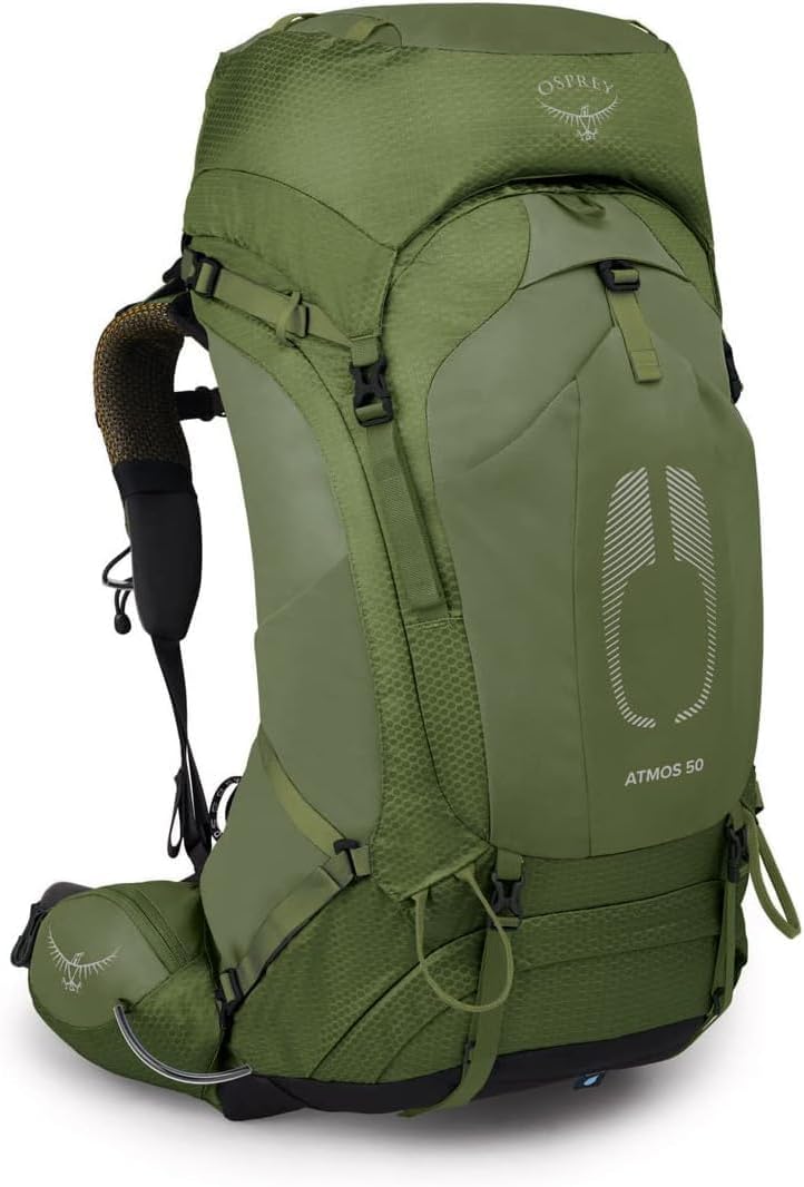 Osprey Atmos AG 50L Men's Backpack - Lightweight Hiking Pack with Adjustable Fit