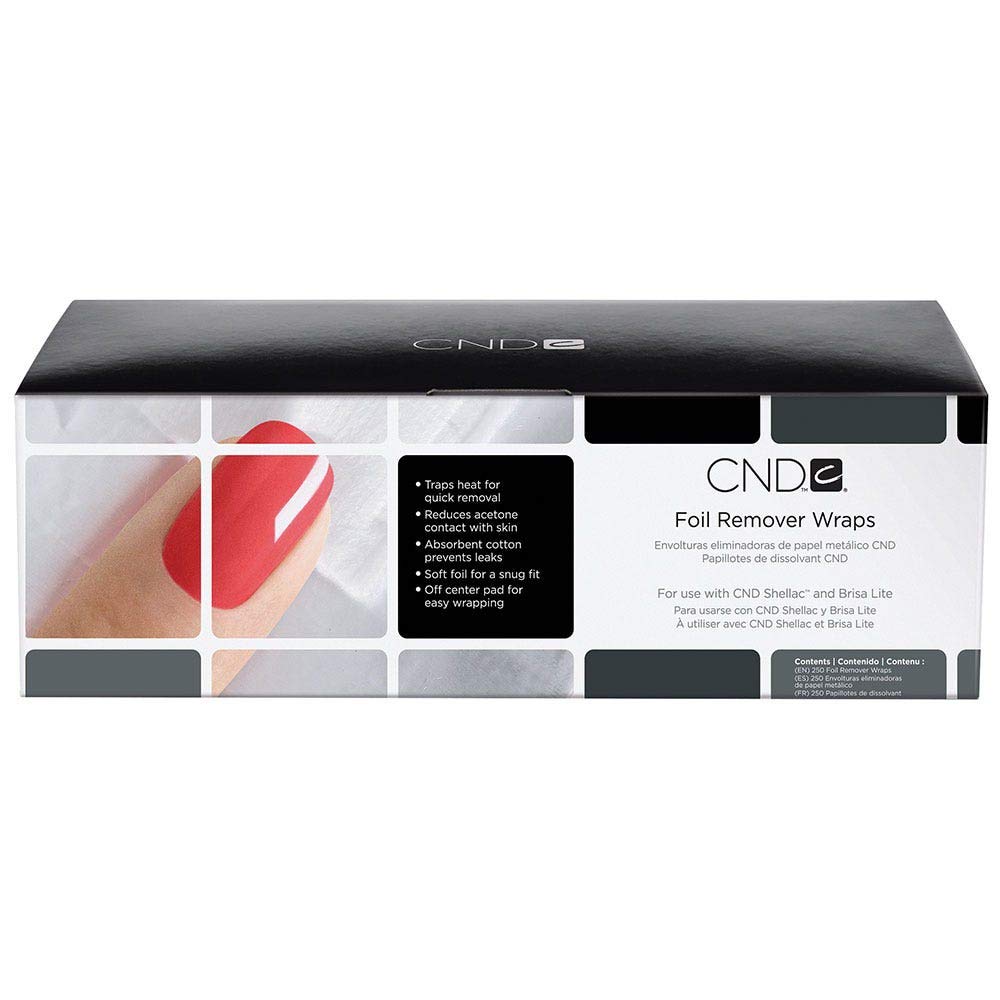 CND Foil Remover Wraps, 250 Pack