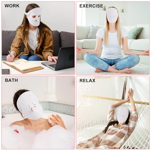 Face Steaming Towel, 4 Pack Reusable Face Towel Cold Hot Compress Facial Steamer Moisturizing Beauty Skin Care Spa Towels for Women Girls Skin Face Care Beauty Salons