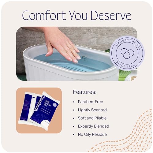 Therabath Paraffin Wax Refill - Thermotherapy - Use to Relieve Arthritis Discomfort, Stiff Muscles, & Dry Skin - for Hands, Feet, Body - Deeply Hydrates - Made in USA, 4 lb. Eucalyptus Rosemary Mint