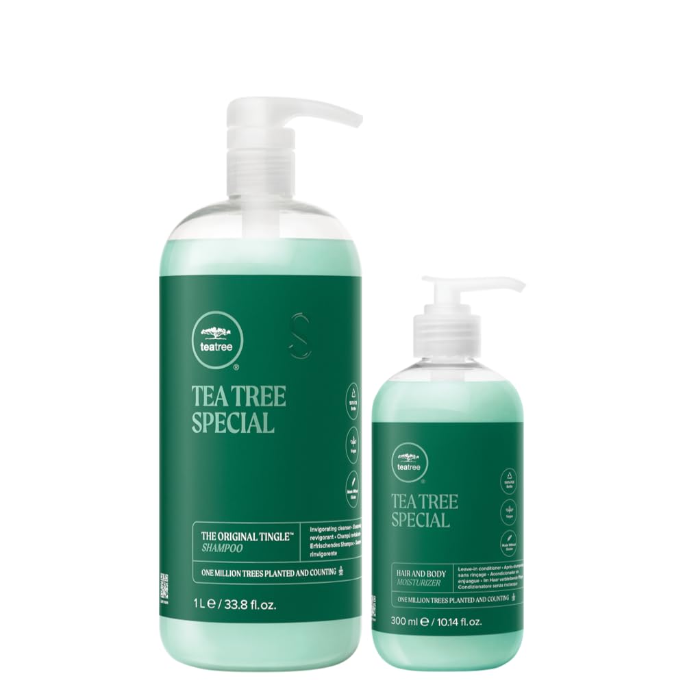 Paul Mitchell Tea Tree Special Shampoo & Moisturizer Set - Nourishing Hair & Body Care