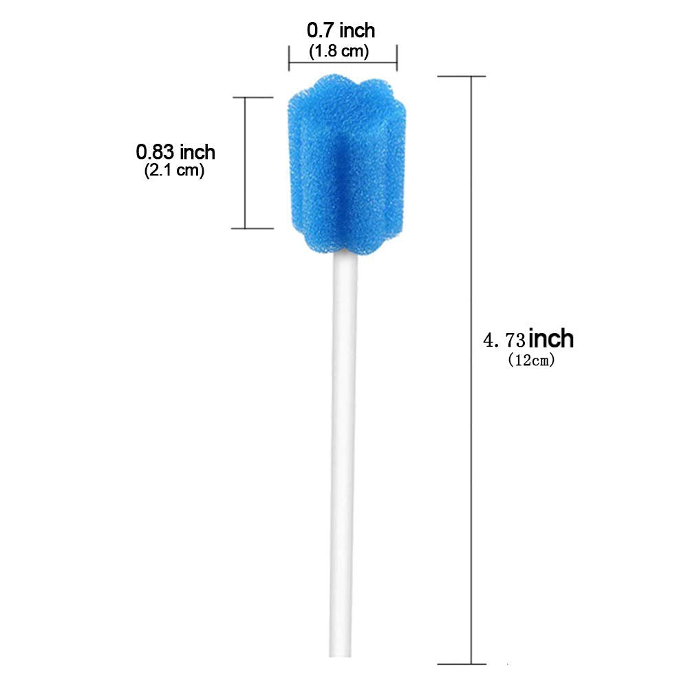 Oral Care Suction Swab - Single Use Mouth Swabs for Easy Cleaning | 50 Count