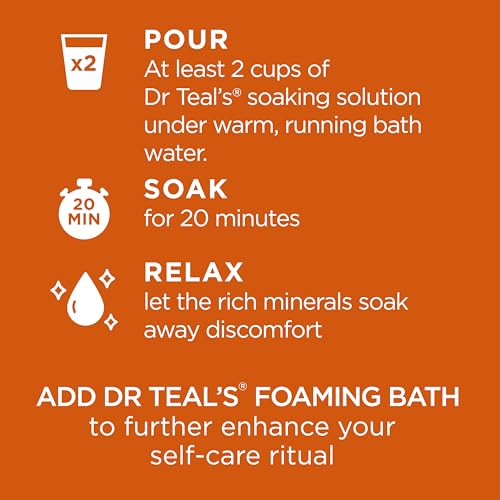 Dr Teal's Epsom Salt Magnesium Soak, Cozy Fireside, 3 lbs