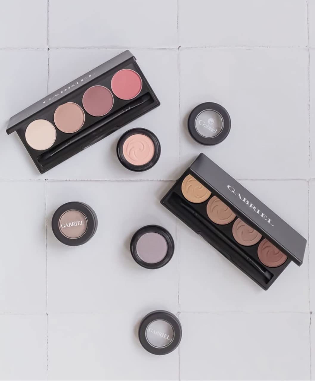 Gabriel Cosmetics Eyeshadow - Bisque Soft Pink Cool Matte Shade | Long-Lasting Pigment