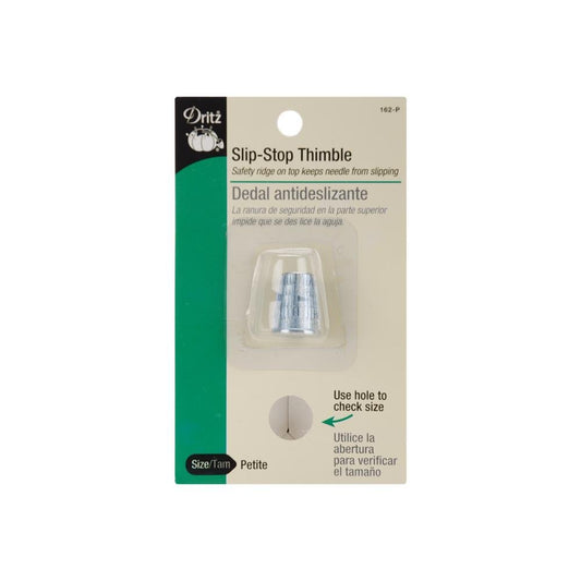 Dritz 162-P Slip Stop Thimble, Size Petite, Silver