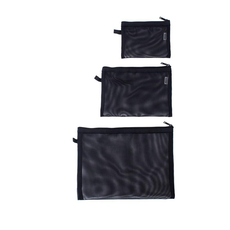 YONBEN Mesh Cosmetic Bag 3 Size Makeup Bag Set Nylon Waterproof Organizing Bags Purse Organizer Pouches Travel Bags with Zipper (10,Large)