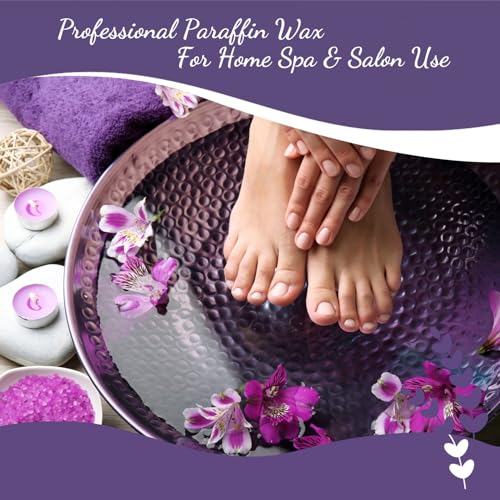 Paraffin Wax Refills Maxi Pack for Hands and Feet Bath ? 6 Large 14oz Blocks (5.25 lb), Lavender Scent, Moisturizing Slightly Oily Wax for Arthritis Relief, Pedicure, Home and Spa Therapy