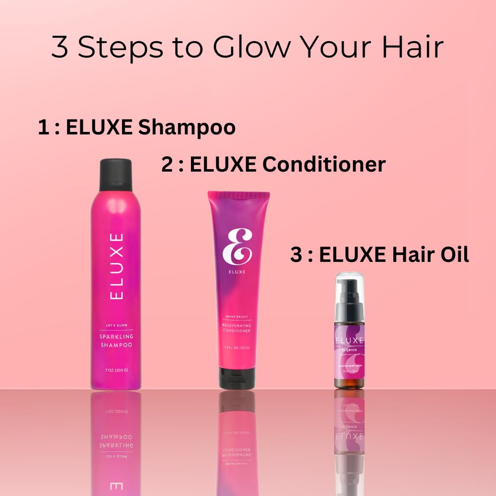 ELUXE Hair Oil | Smooth & Moisturize | Fight Frizziness | Add Deep Hydrating for Damaged Hair | Coats your hair and locks in moisture | Sulfate and Paraben-Free | 1 fl oz (Pack of 1)