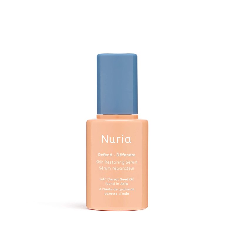 Nuria - Defend Skin Restoring Serum, Antioxidant Serum for All Skin Types, Skin Care Serum with Carrot Seed Oil, Rooibos Red Tea, and Sodium Hyaluronate, 25mL/0.8 fl oz