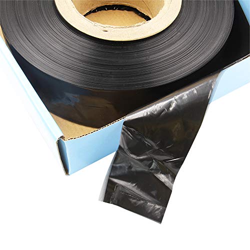 Tattoo Clip Cord Covers Roll - Autdor New 250M (820 Ft) Disposable Clip Cord Sleeves Bags Covers for Tattoo Supplies Accessories (Black)