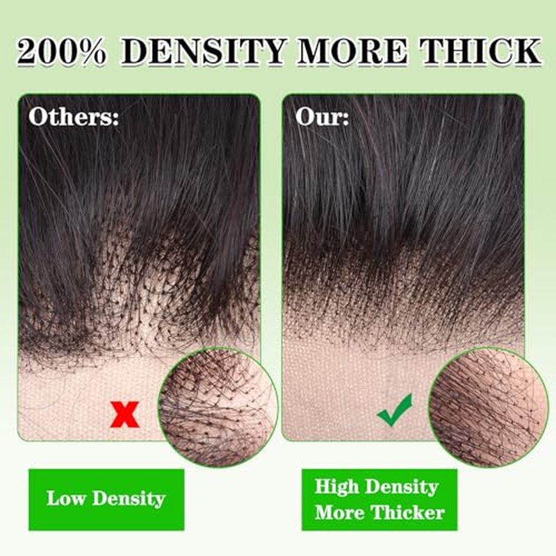 13x6 Lace Frontal Deep Wave Regular HD Lace 18 Inch 200% Density 100% Brazilian Virgin Human Hair Frontal Free Part Natural Black Color