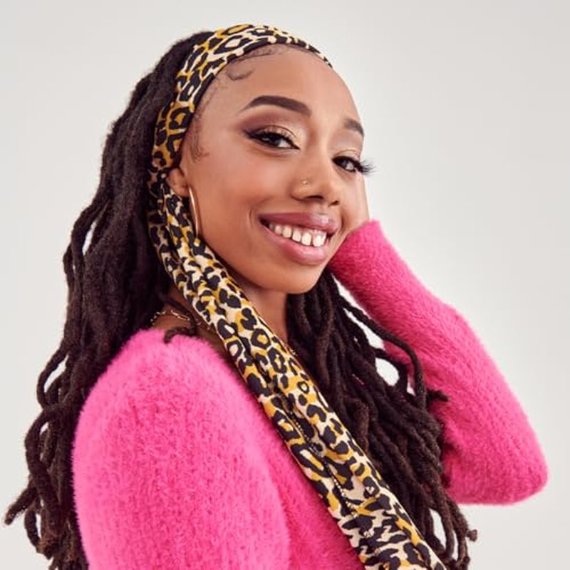 KISS COLORS & CARE Soft Satin Wrap Scarf - Leopard Print, Multi-Purpose, Soft Premium Scarf For Minimizing Frizz, Preventing Breakage & Securing Hair Styles, Wigs & Weaves For All Hair Styles