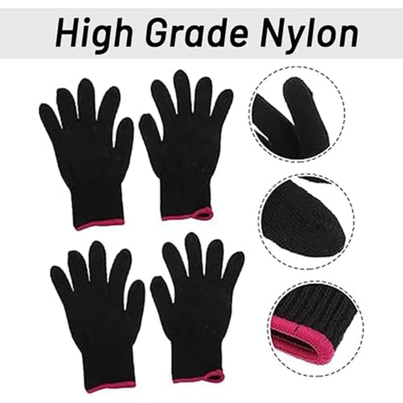 Heat Resistant Gloves - Professional Hot Hand Glove - Heat Protection Flat Iron Glove for Women Hair Styling