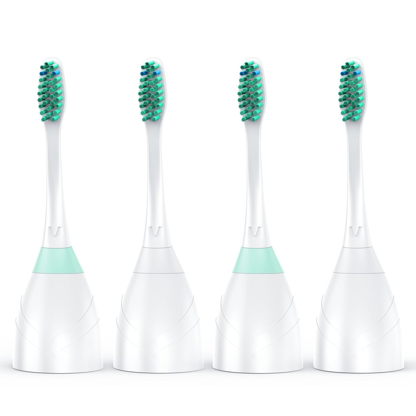 Replacement Heads for Philips Sonicare - Replacement Toothbrush Head Compatible with Phillips Sonicare Screw-on Electric Brush, E-Series, Essence, Xtreme, Elite, Advance and CleanCare, 4 Pack