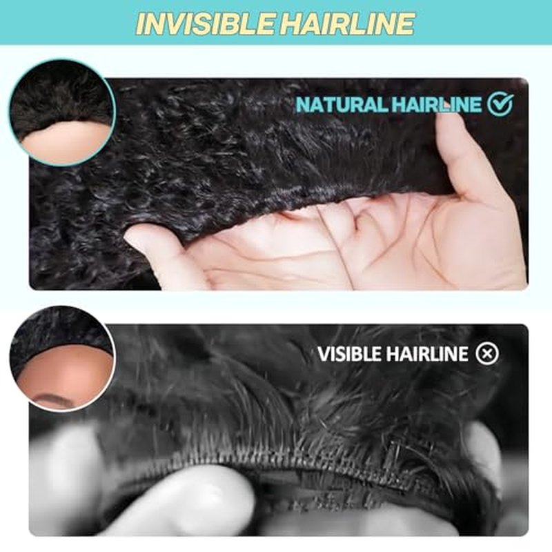 16 Inch Half Wig Burmese Curly Human Hair Wig for Women 250 Density 3 In 1 Seamless Flip Over Half Wigs Beginner Friendly Glueless Wigs Human Hair with Spiral End Natural Color