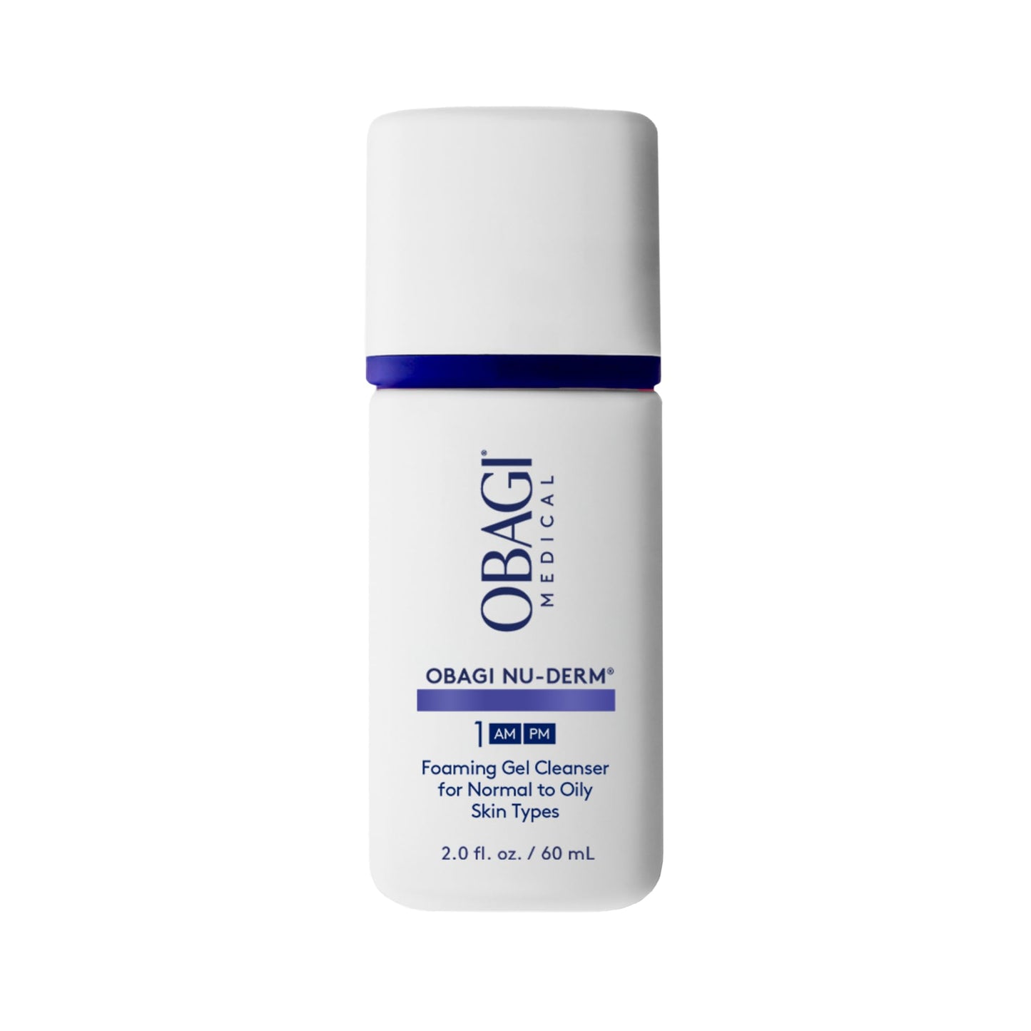 Obagi Nu-Derm Foaming Gel – Gel-Based Cleanser for Normal to Oily & Sensitive Skin – 2 oz, Travel Size
