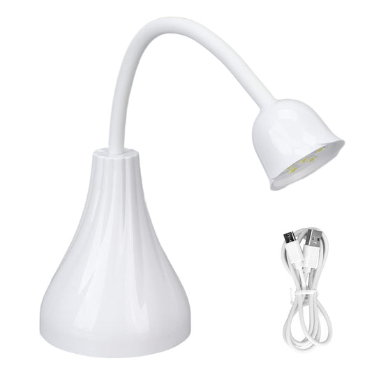 18W LED Nail Art Lamp, Fast Drying Rotatable Gel Polish Dryer, USB Charging Sun Light Nail Lamp Rose Shape Nail Art Tool