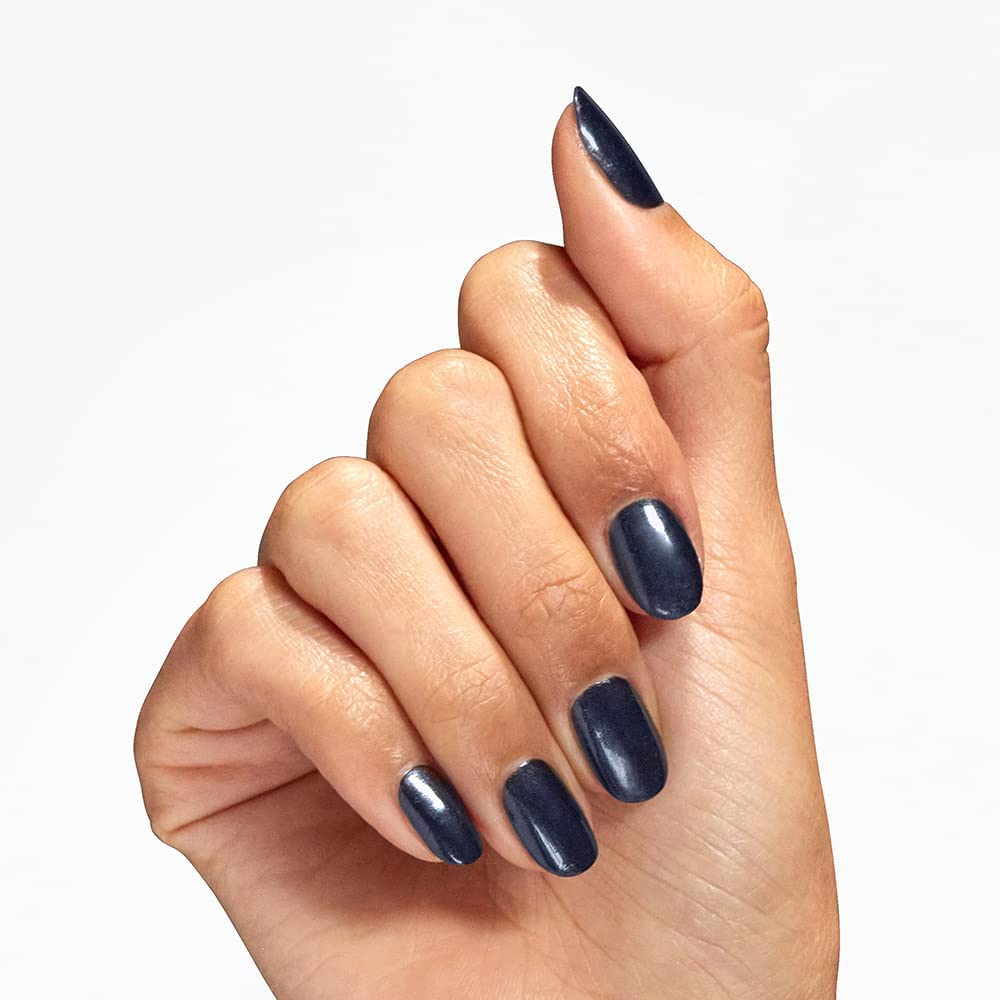 OPI Powder Perfection Midnight Mantra | Opaque Dark Blue Crème Nail Dipping Powder | Fall Wonders Collection