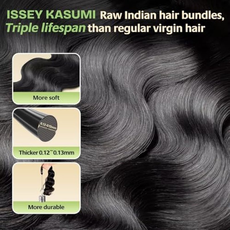 Raw Indian Human Hair Single Bundle,Triple Lifespan Than Regular Virgin Hair,In-Store Quality,Online Price! 100% Raw Indian Hair Bundles Body Wave Raw Hair Bundles 20 Inch