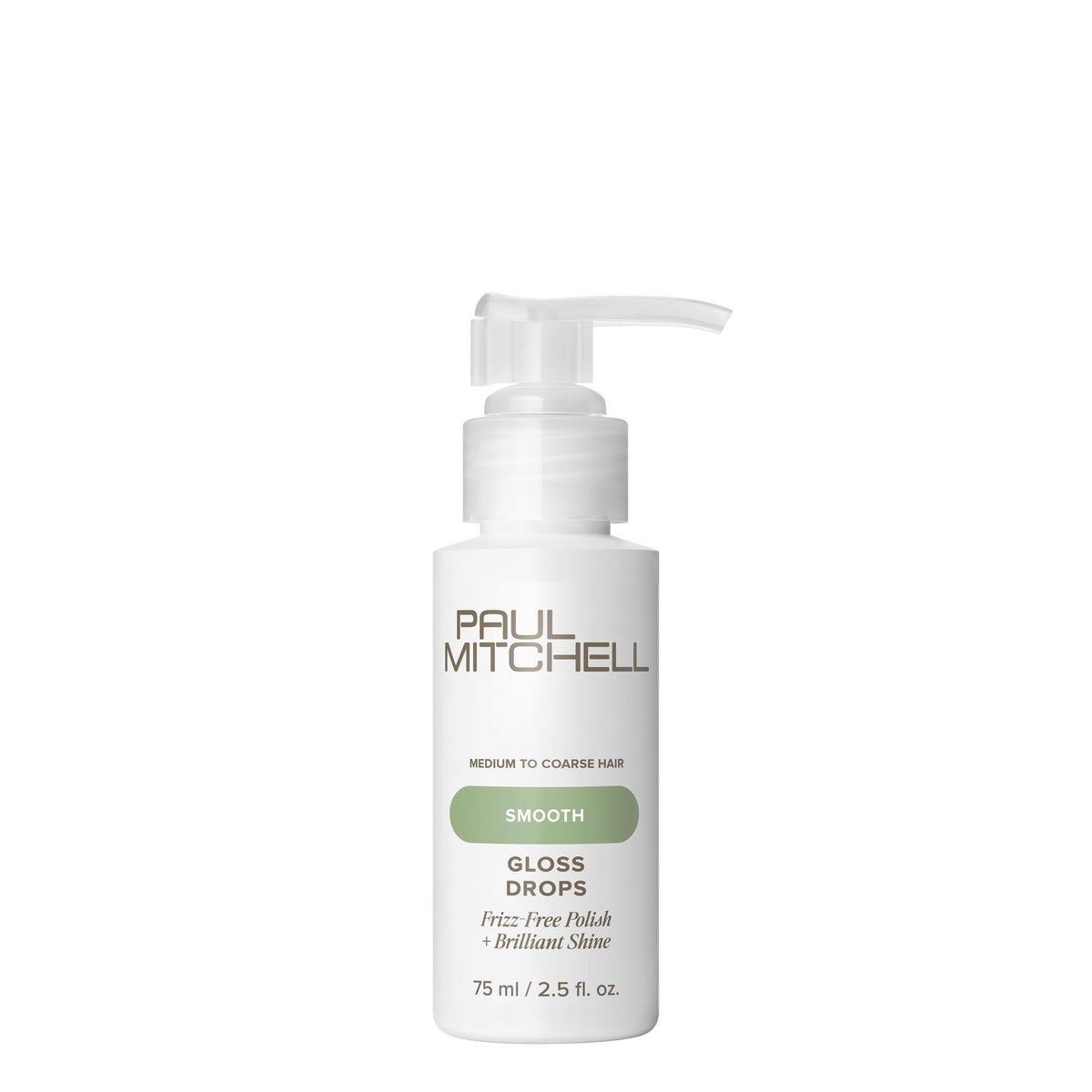 Paul Mitchell Gloss Drops Shine Serum, Frizz-Free Polish, Brilliant Shine, For Medium To Coarse Hair, 2.5 fl oz