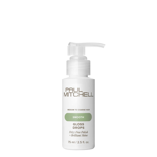 Paul Mitchell Gloss Drops Shine Serum, Frizz-Free Polish, Brilliant Shine, For Medium To Coarse Hair, 2.5 fl oz