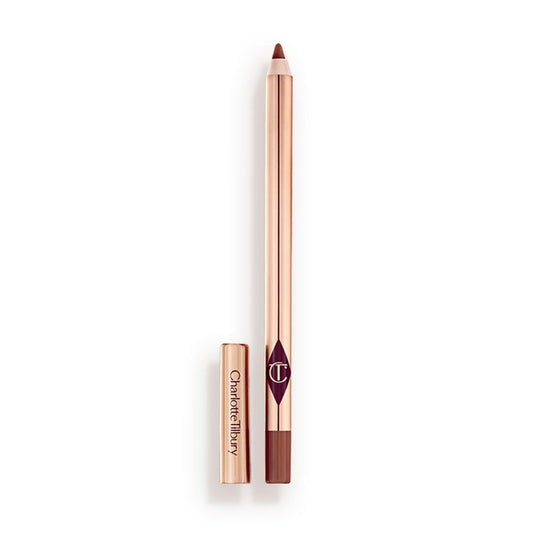 Charlotte Tilbury Lip Cheat Lip Liner Pencil - Creamy Fuller-Looking Lip Pencil with Jojoba Oil & Hyaluronic Acid - Waterproof, Smudge-Proof & Transfer-Proof - 6H Wear - Foxy Brown
