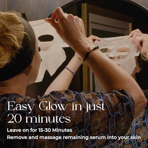 L?mEnvy Glass Skin Hydration Mask | Salmon DNA (PDRN) & Centella Collagen Face Mask - Deep Hydration, Pore Refining, Brightening & Firming Bio-Cellulose Facial Sheet for Radiant Glow