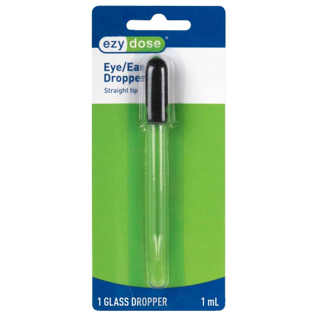 EZY DOSE Ear and Eye Medicine Dropper for Liquid Medicine, 1ml Capacity Glass, Deliver Correct Dose, 12 Count, Convenient and Easy to Use, BPA Free, Made in The USA