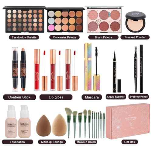 Makeup Kit for Women Full Kit,Multipurpose Women's Cosmetics Set,Beginners and Professionals Alike,Makeup Gift Set