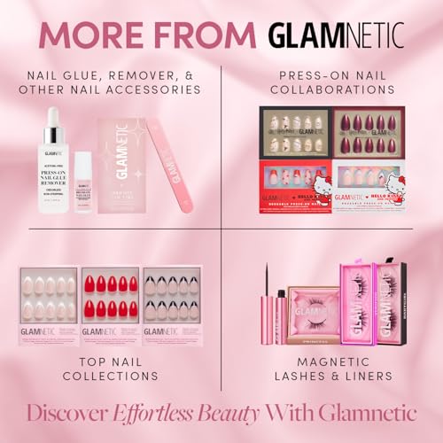 Glamnetic UV Gel Clear Top Coat | High-Gloss Finish | No-Wipe Formula | Works on Press-Ons & Polish | LED UV Curable | 0.33 fl. oz.